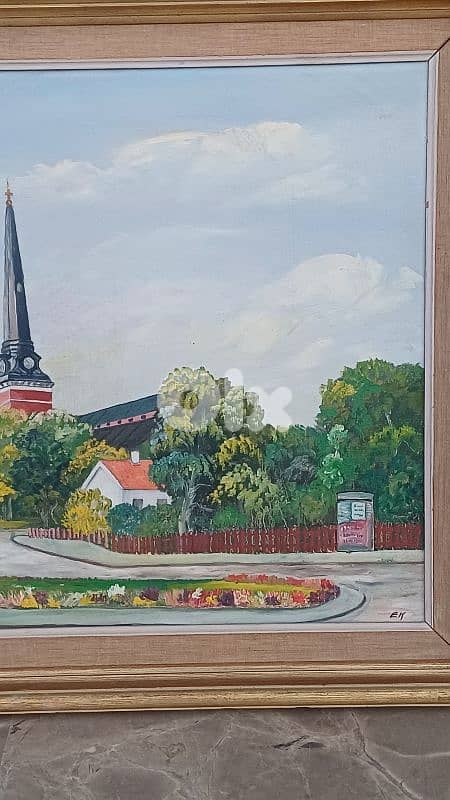 لوحة رسم زيتي اوروبية 4