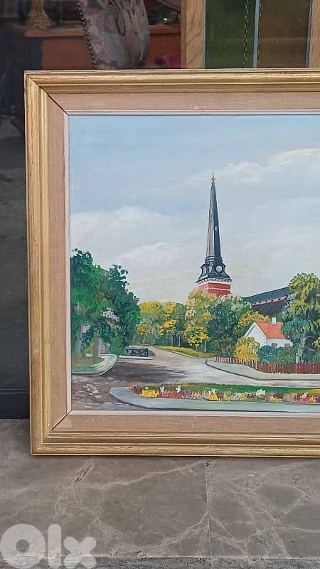 لوحة رسم زيتي اوروبية 5