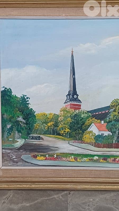 لوحة رسم زيتي اوروبية 6