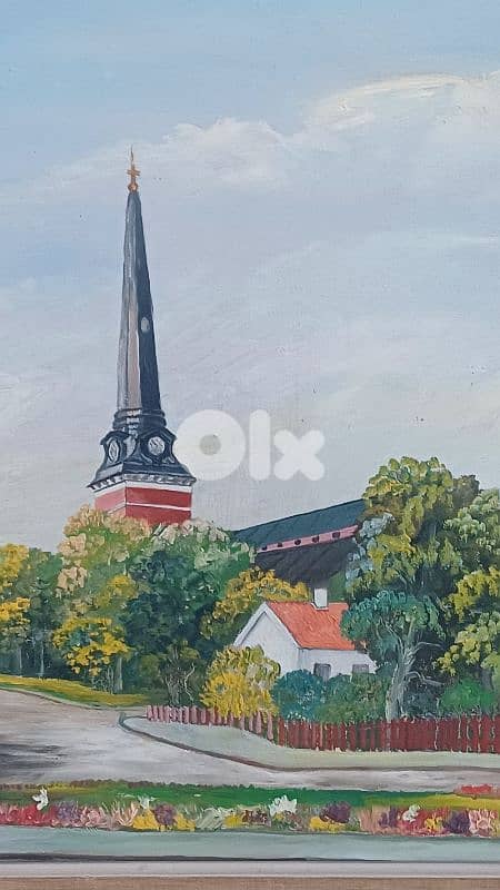 لوحة رسم زيتي اوروبية 7