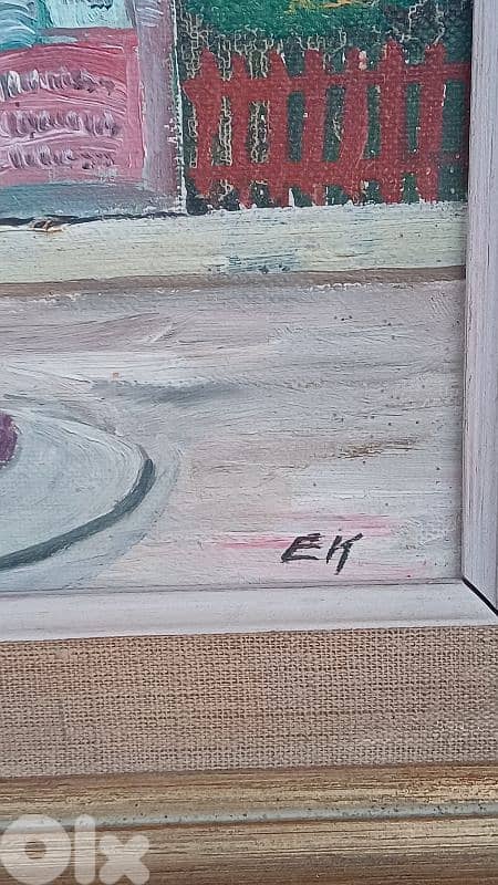 لوحة رسم زيتي اوروبية 8