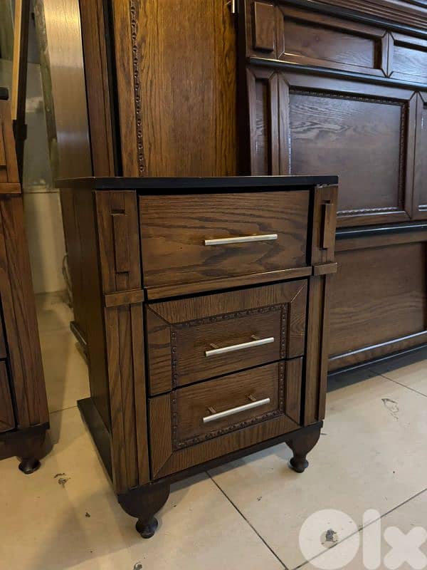 اوضة نوم طابقين شغل توصاية خشب زان ولاتي ملبسة قشرة سنديان 9