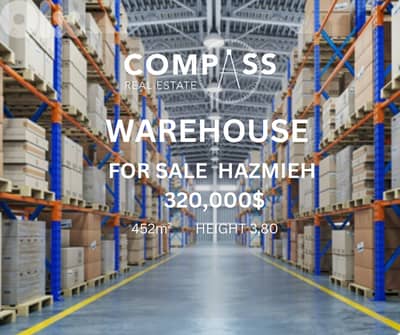Warehouse for sale in Hazmieh area