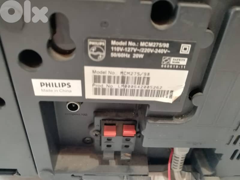 Philips slim stereo tuner CD MP3 USB AUX 3