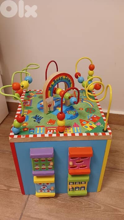 WOODEN ACTIVITY CUBE