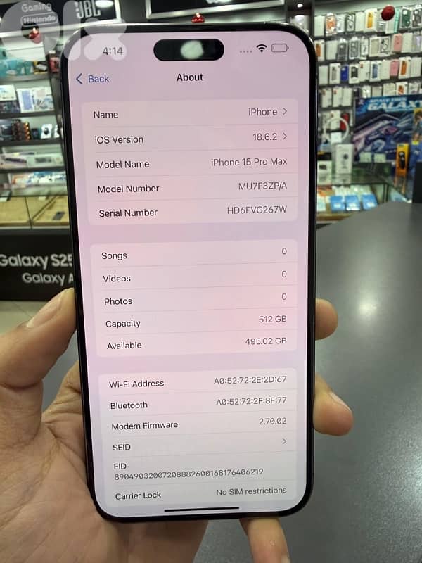 IPHONE 15 PROMAX 512GB USED 3
