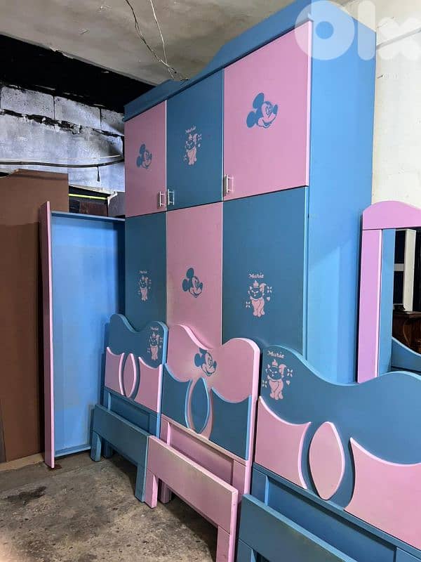 اوضة نوم ولادي 3 تخوت كتير مرتبة 3