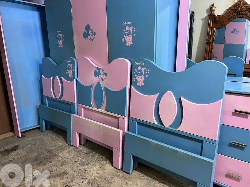 اوضة نوم ولادي 3 تخوت كتير مرتبة 4