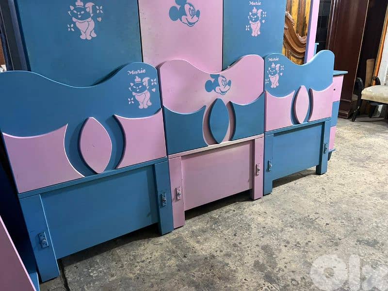 اوضة نوم ولادي 3 تخوت كتير مرتبة 8