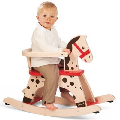 janod rocking horse , real solid wood