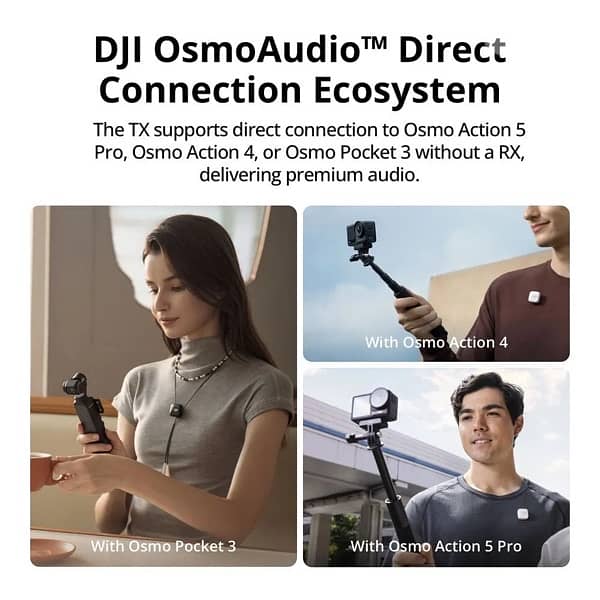 DJI Mic Mini Compact Wireless Microphone System for Camera 4