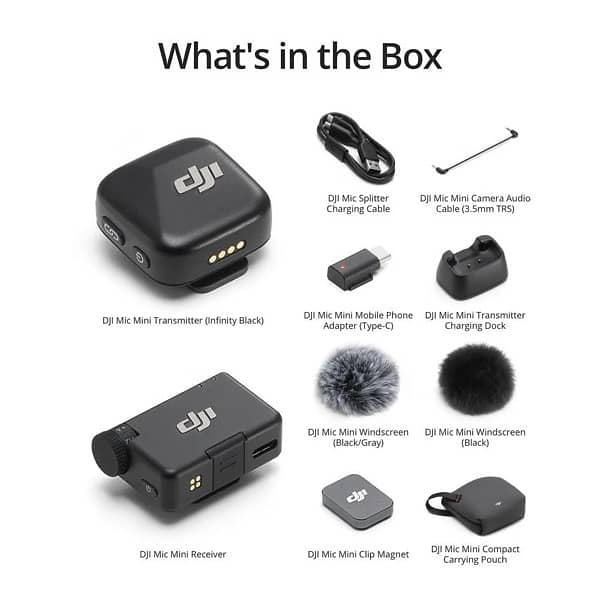 DJI Mic Mini Compact Wireless Microphone System for Camera 5