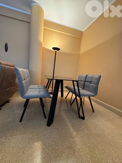 Dining table and chairs