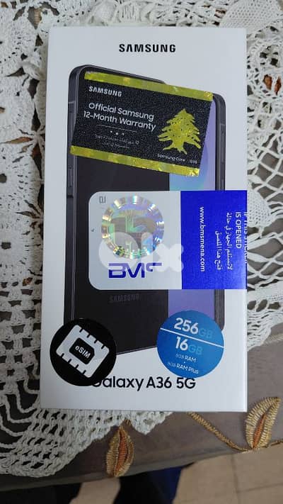 galaxy A36 5g ram 8 256 bms open box