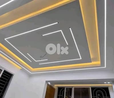 دهان داخلي وخارجي عزل نش ديكور جبسنبورد اسقف مستعارة بديل