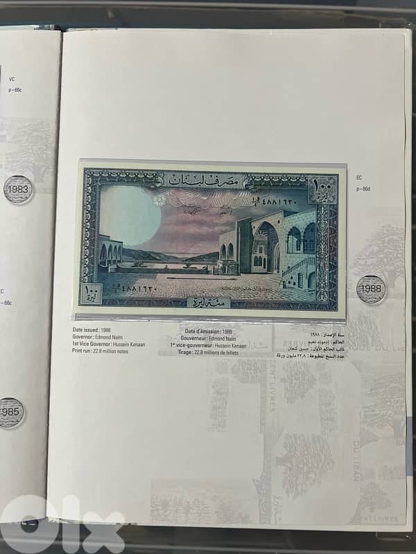 100 Pounds banknotes Complete Book 1964-1988 11