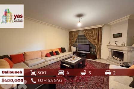 Ballouneh 300m2 | Prestigious Building | Excellent Conditon | Unique