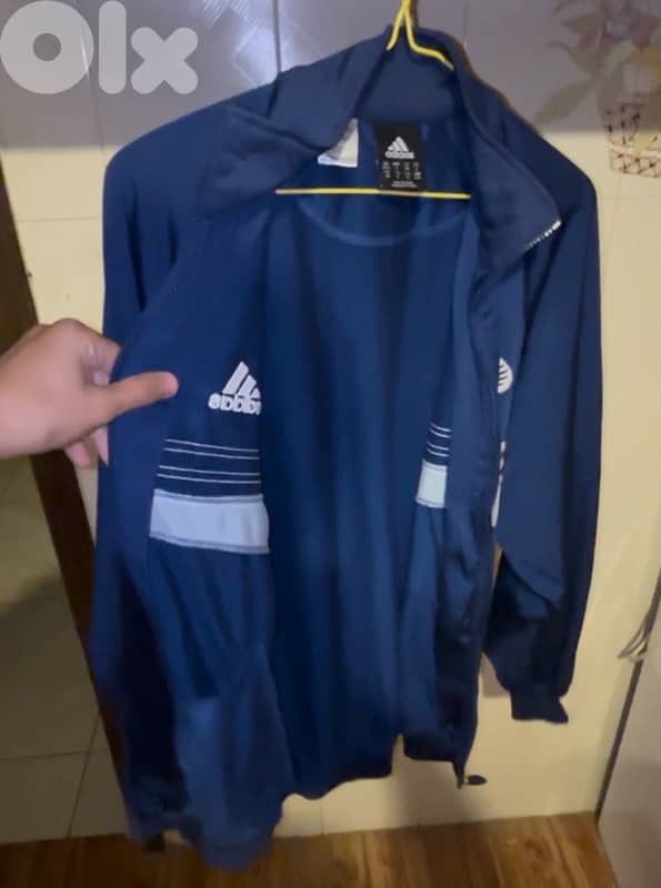 Vintage Adidas RWE Track Top - Blue - Size M 3