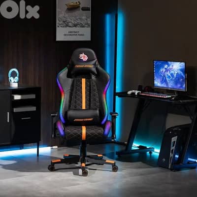 Gaming Chair with RGB led light and BLUETOOTHA speakers