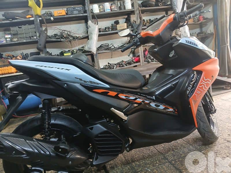 Aerox 155cc model 2024 sik be3 fade , mft7een  mashiye bs 2000km 2