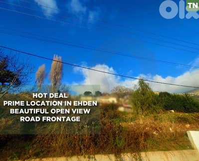 Land for Sale in Ehden – 855 SQM – 20M Road Frontage – REF#TN130574