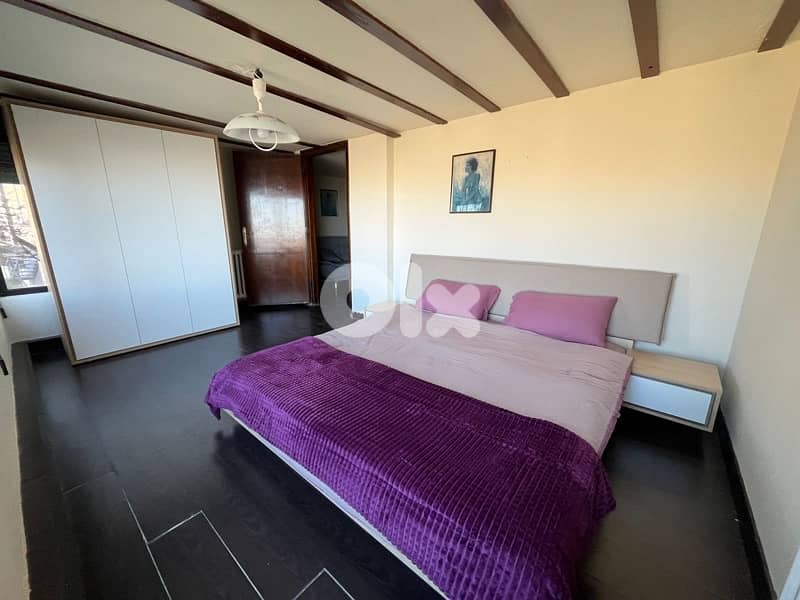 Faqra 120sqm Duplex Chalet + 120spm Garden | 3BR, Chimney, Scenic View 5