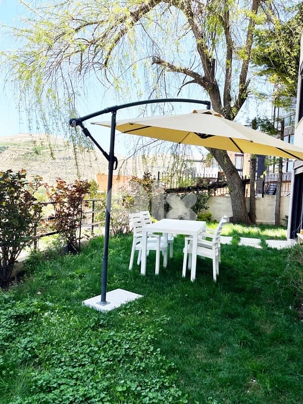 Faqra 120sqm Duplex Chalet + 120spm Garden | 3BR, Chimney, Scenic View 6