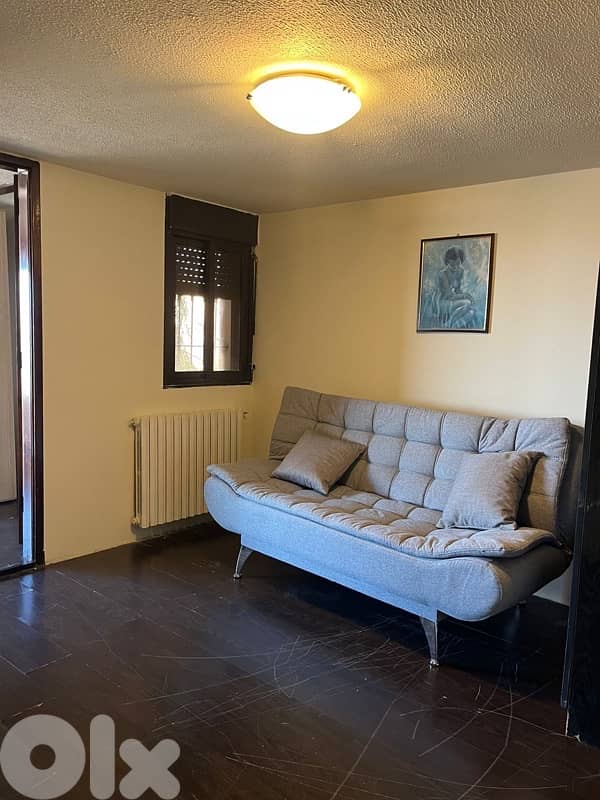 Faqra 120sqm Duplex Chalet + 120spm Garden | 3BR, Chimney, Scenic View 11