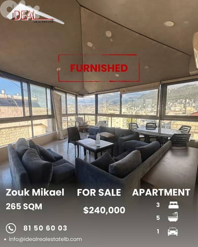 Apartment for Sale in Zouk Mikael شقة للبيع في زوف مكايل