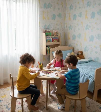 طاولة و 5 كراسي