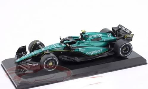 F. Alonso Aston Martin AMR 23 (F1 2023) diecast car model 1;24