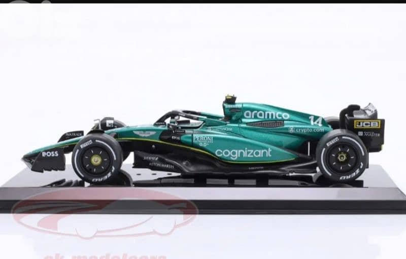 F. Alonso Aston Martin AMR 23 (F1 2023) diecast car model 1;24 2