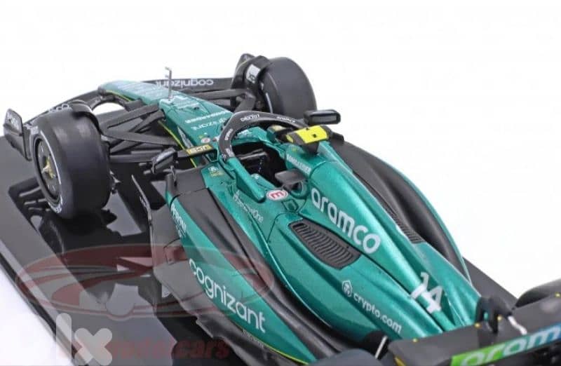 F. Alonso Aston Martin AMR 23 (F1 2023) diecast car model 1;24 5