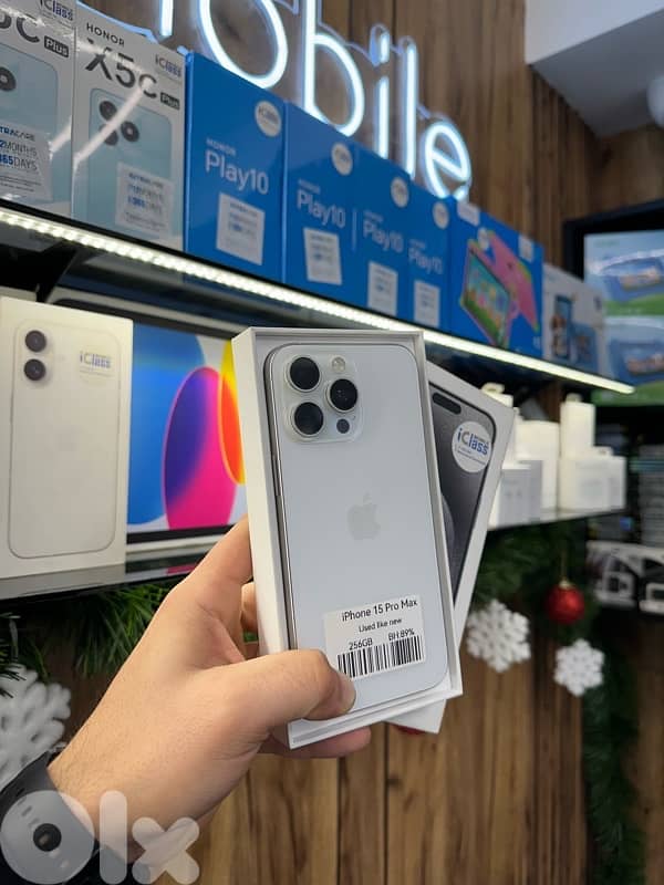 iPhone 15 Pro Max 256 GB BH: 89% like a new super clean 1