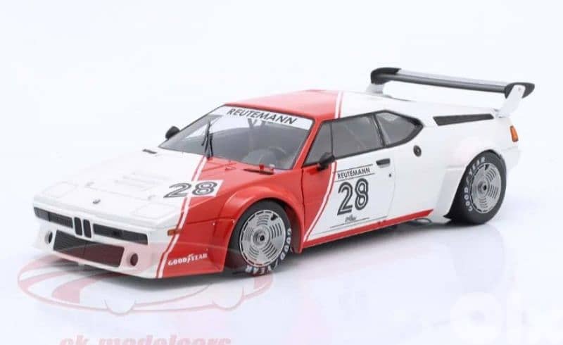 BMW M1 Pro car series 1980 (C. Reutemann) diecast car model 1;18 1