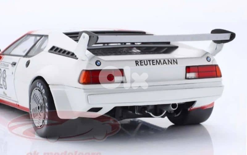 BMW M1 Pro car series 1980 (C. Reutemann) diecast car model 1;18 3