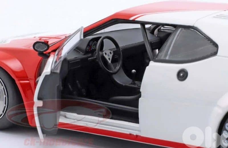 BMW M1 Pro car series 1980 (C. Reutemann) diecast car model 1;18 7