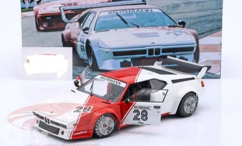 BMW M1 Pro car series 1980 (C. Reutemann) diecast car model 1;18 8