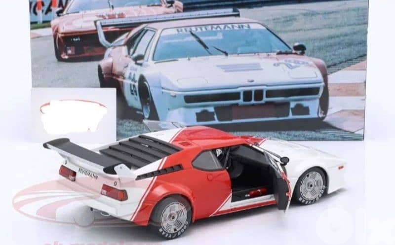 BMW M1 Pro car series 1980 (C. Reutemann) diecast car model 1;18 9