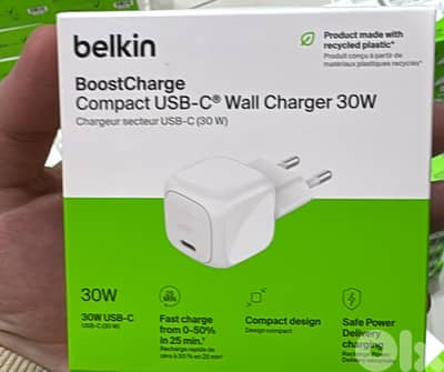 Belkin Boostcharge compact Usb-c wall charger 30w 2pin 12$