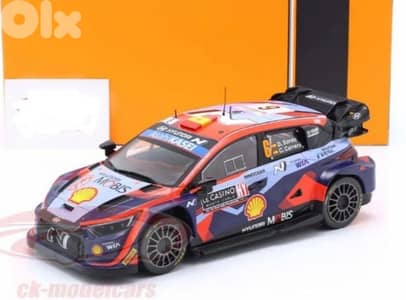 Hyundai I20 N Rally Monte Carlo 2023 diecast car model 1;18