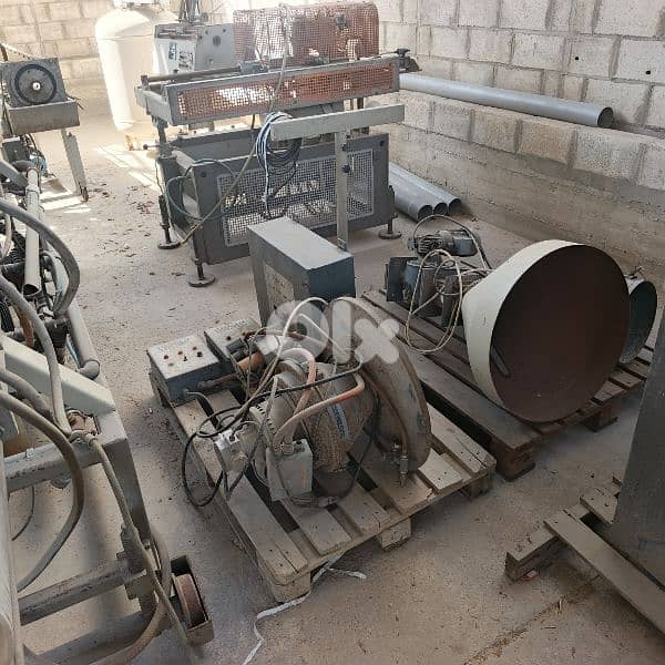 used krauss maffei complete HDPE pipe extrusion line 2