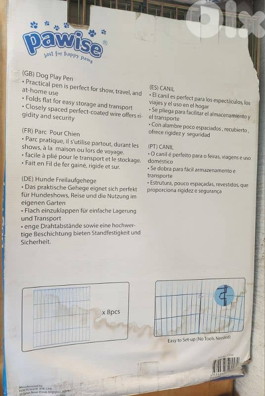 PAWISE Dog Play Pen Safety Fence 1