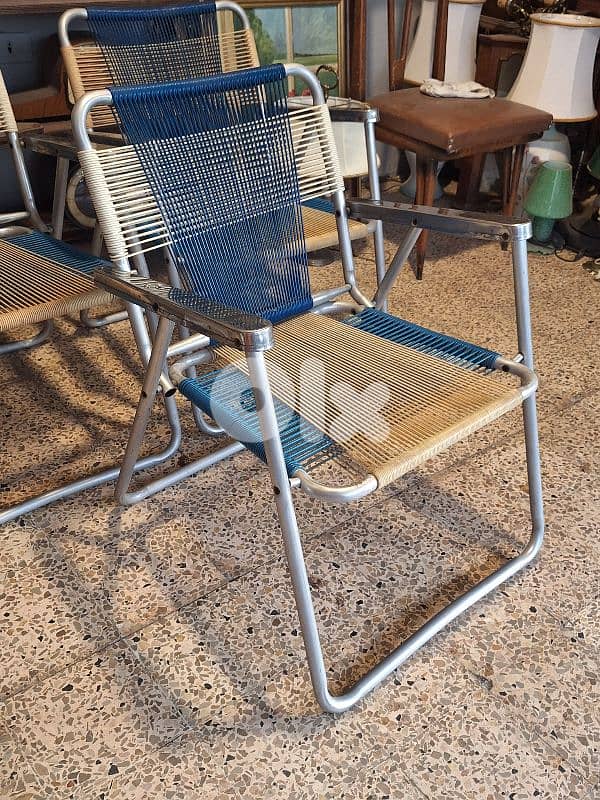 vintage foldable chrome chairs 4