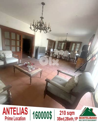 Prime Location Fully Furnished 210 sqm Apartment For Sale in Antelias