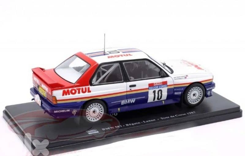 BMW M3 (E39) Tour De Corse 1987 diecast car model 1;24. 4