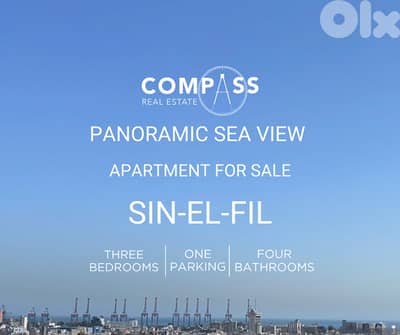 Apartment for sale in Sin El Fil, prime location, 160 square meters ov