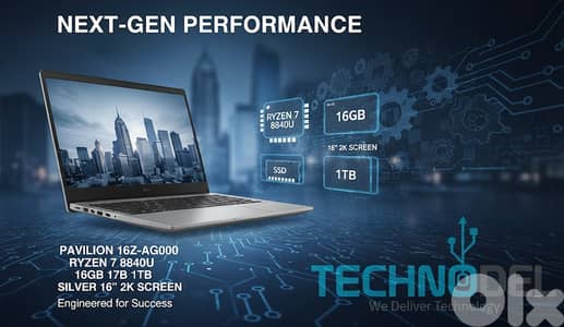 Latest HP Ryzen 7 16gb 1tb 2K laptop
