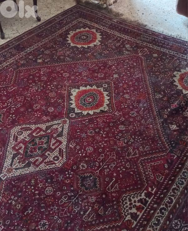 Handmade Shiraz Old Carpet. 1