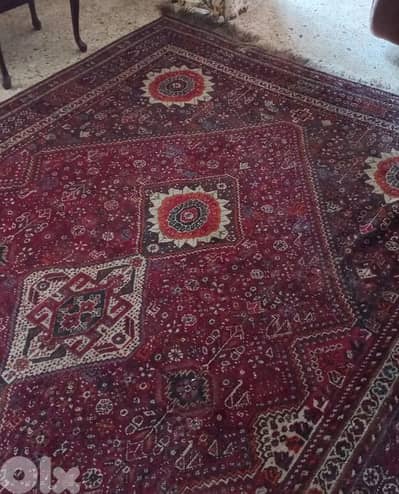 Handmade Shiraz Old Carpet.